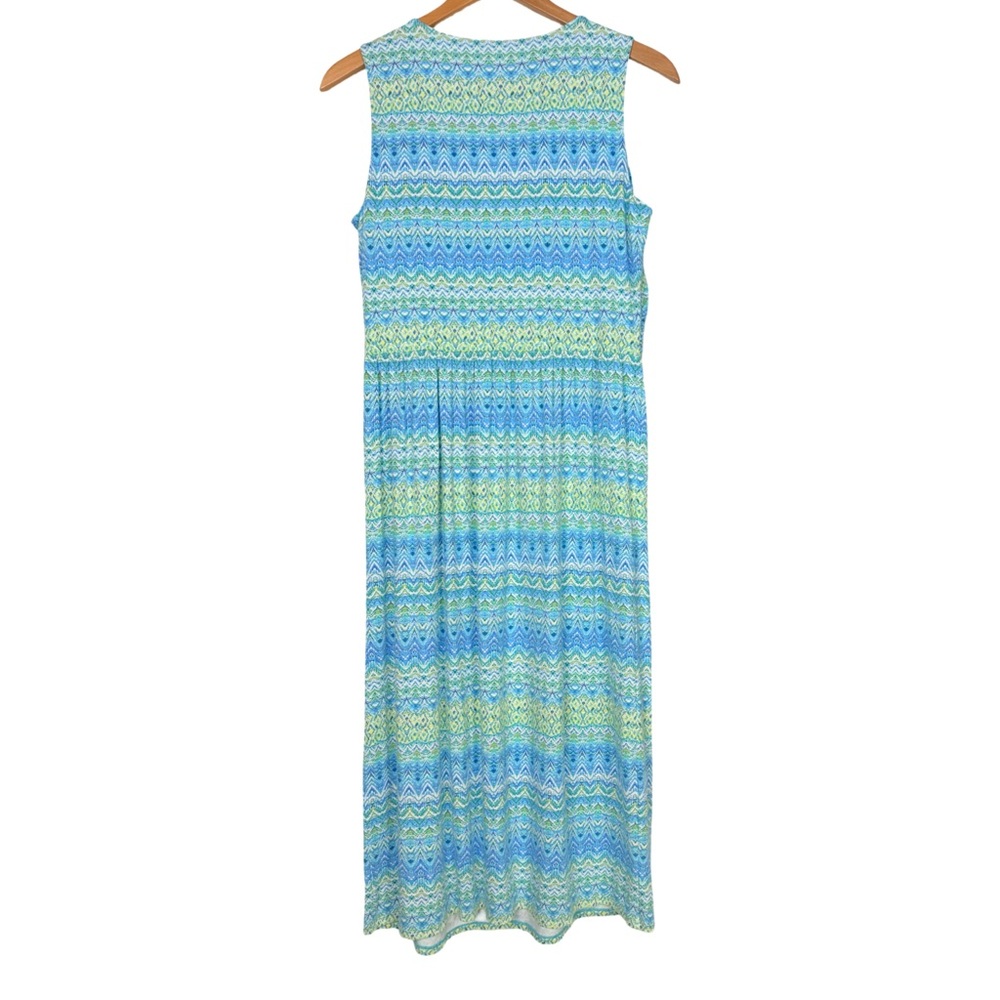 J. Jill Knit Sleeveless Midi/Maxi Dress Resortwear Coastal Travel Beach Boho NWT - Picture 5 of 9
